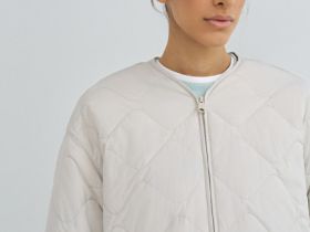 Легкая стёганая утеплённая куртка, Бежевый