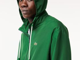 Мужская спортивная куртка Lacoste со съемным капюшоном