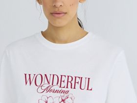 Футболка с принтом, Белый