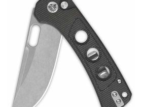 Складной нож QSP Unicorn, сталь 14C28N, рукоять микарта, темно-коричневый