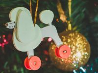 Игрушка деревянная "IDH Center" Пудель белый 1013