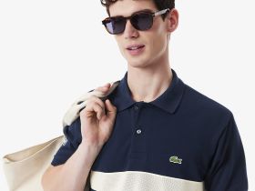 Мужское поло Lacoste из органического хлопка