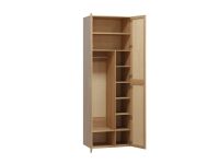 Распашной шкаф Флавир 2-80x245 Букле Кремовый