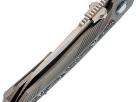 Складной нож Remette Kestrel, сталь S35VN, рукоять алюминий, серый/красный