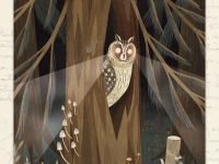 Открытка Дворникова А. "Ушастая сова"