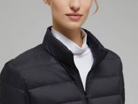 Стеганый пуховик с натуральным пухом