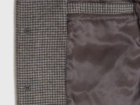 Однобортное пальто в клетку, Коричневый