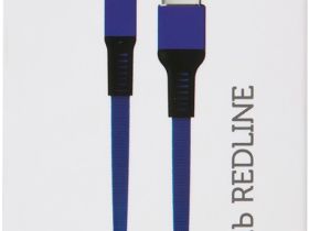 Кабель Red Line Flat USB / Apple Lightning 1 м Тёмно-синий