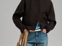 Легкая куртка изо льна и вискозы