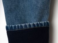 Брюки текстильные джинсовые утепленные флисом для мальчиков