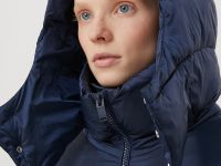 Пальто утепленное прямого силуэта