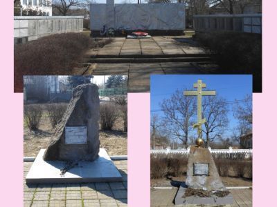 Могила капитана Соловьева В.И. и старшины Орлова Н.А., погибших при освобождении района в январе 1943 г.