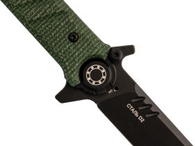 Складной нож НОКС Финка 2 Black, сталь D2, рукоять микарта