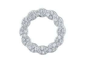 Подвеска из белого золота с бриллиантами э4701пд09210006