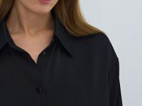 Сатиновая блузка, Черный