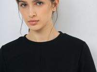 Платье мини А-силуэта, Черный