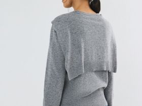 Джемпер с декором, Серый