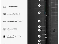 Телевизор Hisense 55UR8S, 55", Mini LED 4K UHD, 180 Гц, Smart TV