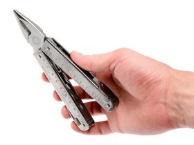 Мультитул Victorinox SwissTool Plus, сталь X50CrMoV15, рукоять нержавеющая сталь, серый