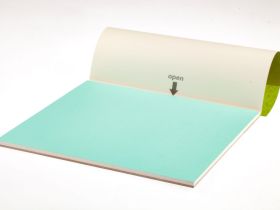 Альбом-склейка для акварели Baohong 20х31 см 10 л 300 г, хлопок, среднезернистая