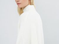 Свитер из мягкой пряжи с шерстью, Белый