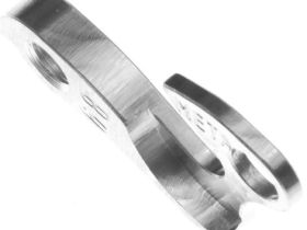 Держатель заднего переключателя "петух" Meta №68 фрезерованный (серебристый)