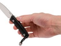Нож с фиксированным клинком LionSteel M1 GBK, сталь M390, рукоять G10, черный