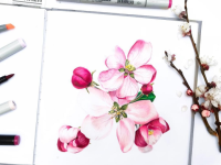 Набор маркеров Sketchmarker Brush 48 Baby style - Нежные тона (48 маркеров в пластиковом кейсе)