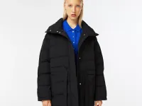 Женская объемная удлиненная куртка Lacoste