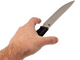 Нож Охотник, сталь PGK, рукоять Микарта черная