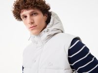 Мужской утеплённый жилет Lacoste с капюшоном