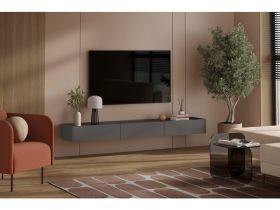 ТВ-тумба подвесная Дигарс 213x21 Графитовый