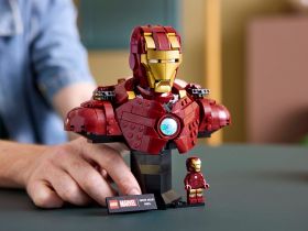 Super Heroes 76327 Конструктор Бюст Железного человека MK4