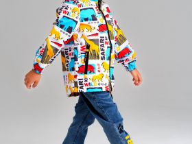 Куртка текстильная с полиуретановым покрытием для мальчиков (ветровка)