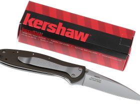 Полуавтоматический складной нож Kershaw Leek, сталь 14C28N, рукоять алюминий, хаки