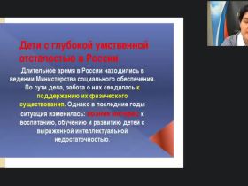 Вебинар «Модель и условия реализации образовательной программы для детей с глубокой умственной отсталостью»