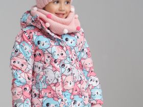 Комплект вязаный для девочки: шапка, снуд