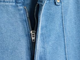 Широкие джинсы с эластаном, Голубой