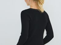 Кардиган с V-вырезом, Черный