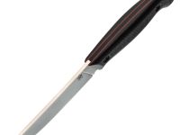 Шкуросъёмный нож Град Горький Охотник, сталь VG-10, рукоять черная микарта