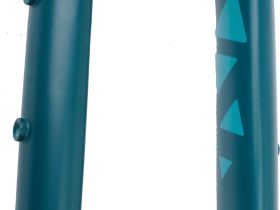 Жесткая алюминиевая вилка Format 5221 1-1/8-1.5 28" (бирюзовый 223 мм эксцентрик 9 мм шток 1 1/8"-1.5" (28.6 мм - 38.1 мм), алюминий для дисковых тормозов)