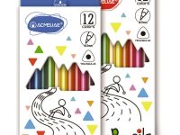 Набор карандашей цветных трехгранных Acmeliae 12 цв, в картонном футляре