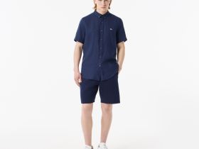 Мужская льнаная рубашка Lacoste