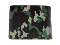 Портмоне ZIPPO, зелёно-чёрный камуфляж, натуральная кожа, 10,81,88,6 см