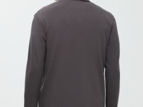 Поло с длинным рукавом из хлопка