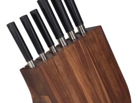 Подставка для ножей универсальная Woodinhome KS023UWN, орех