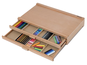 Органайзер Pinax PC-2D для пастели и карандашей 2 лотка 40*25,5*6,5 см бук
