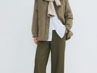 Удлинённая куртка с капюшоном, Желтый