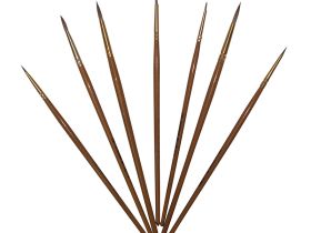 Кисть колонок №000 круглая Pinax "Creative 431" короткая ручка