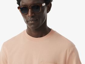 Мужская футболка Lacoste из хлопка с нагрудным карманом